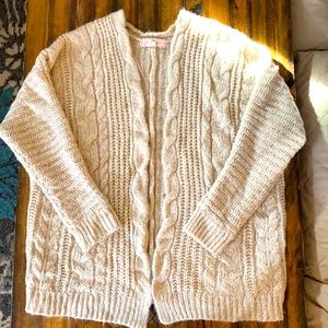 Knitted cream coverup